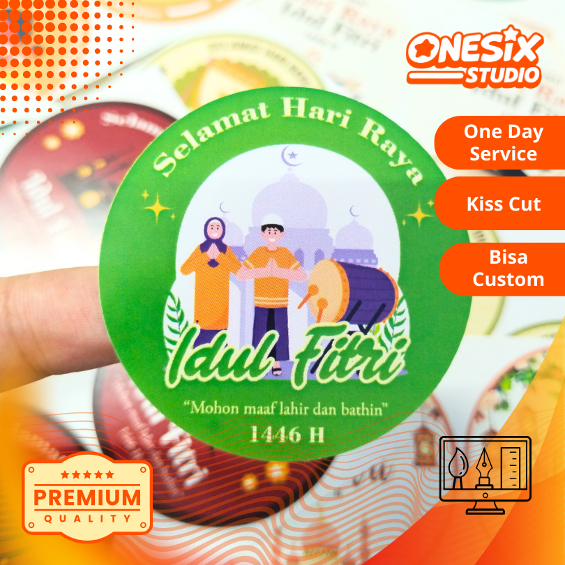 

3-4 STIKER TOPLES LEBARAN IDUL FITRI / STIKER LEBARAN IDUL FITRI / STICKER BULAT / STIKER KEMASAN