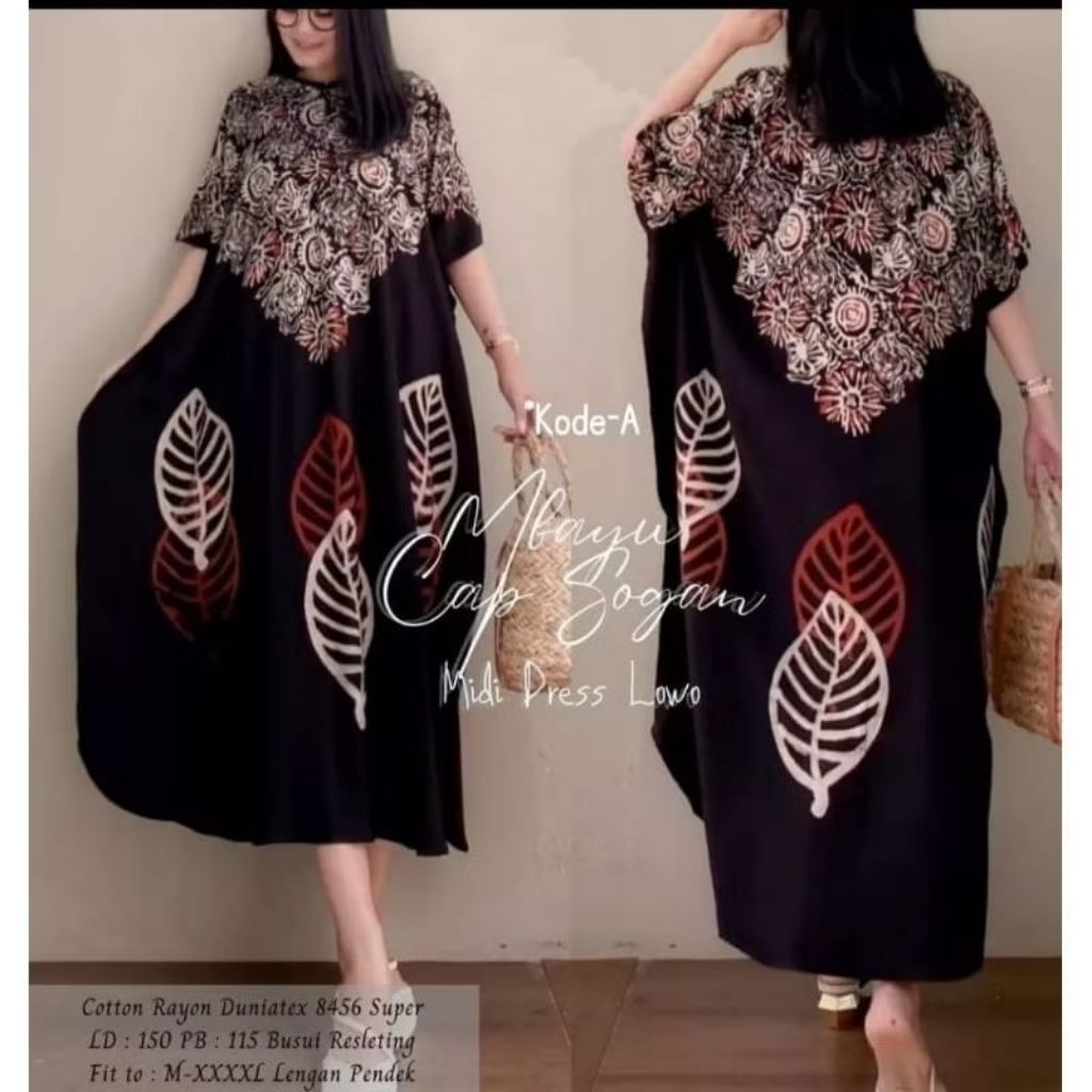 Daster Lowo Cap Daster Kelelawar Motif Sogan