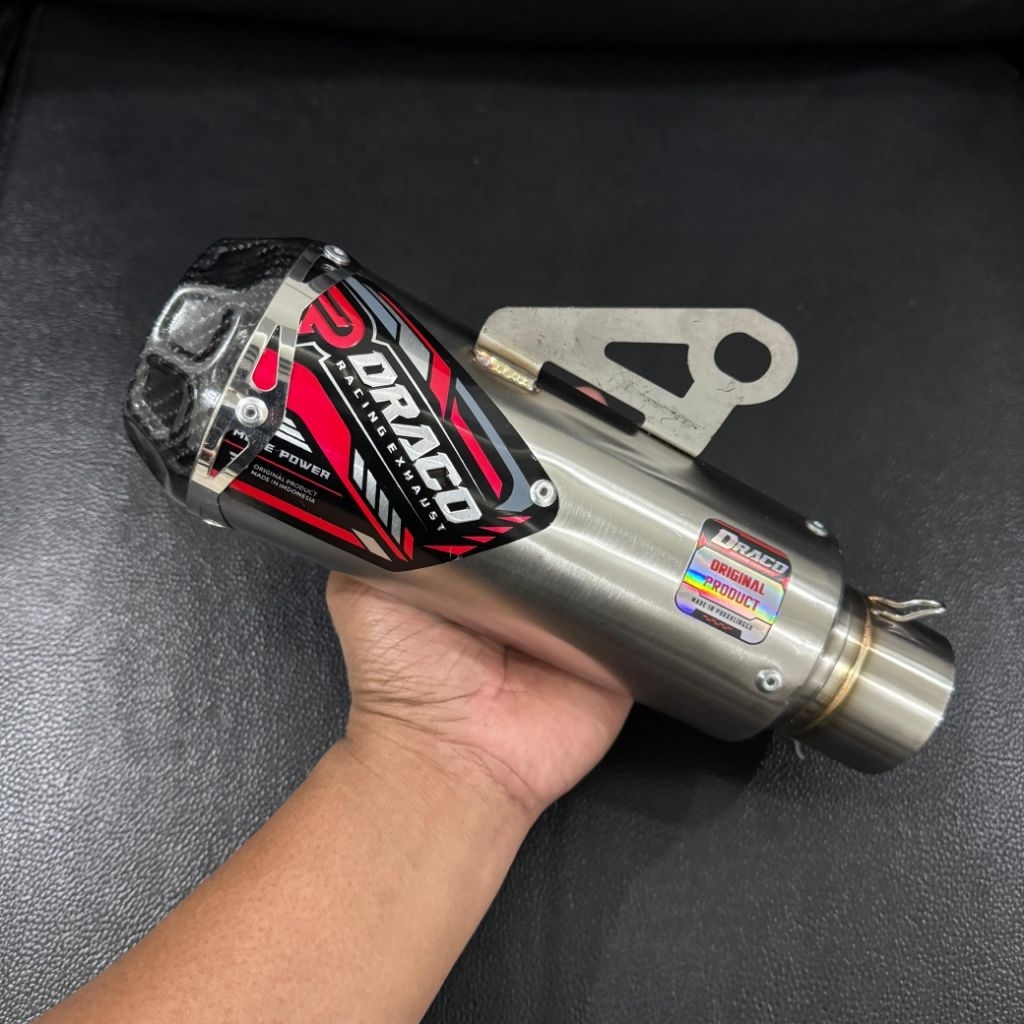 Silincer knalpot GTX original Draco inlet 50 51 mm Sarteng