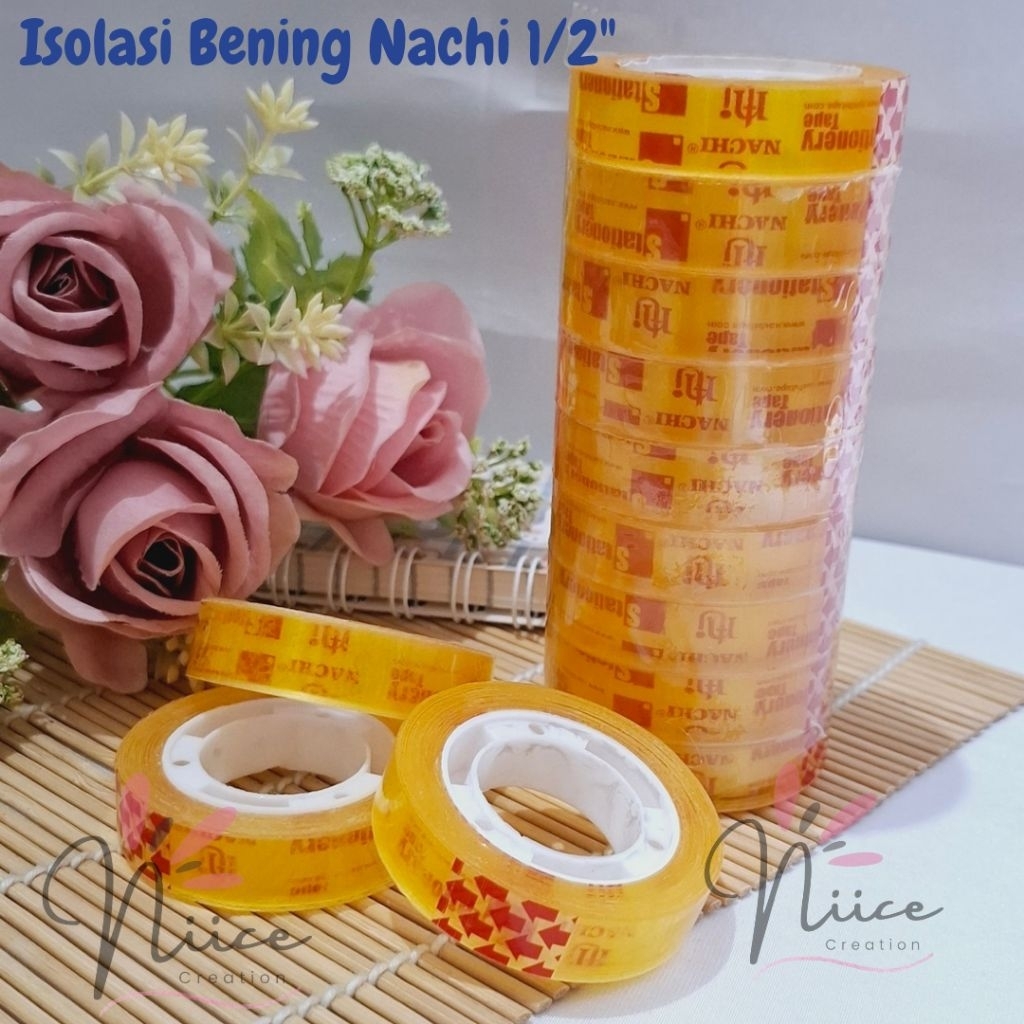 

Isolasi Selotip Tape Stationery NACHI 12mm 25yard