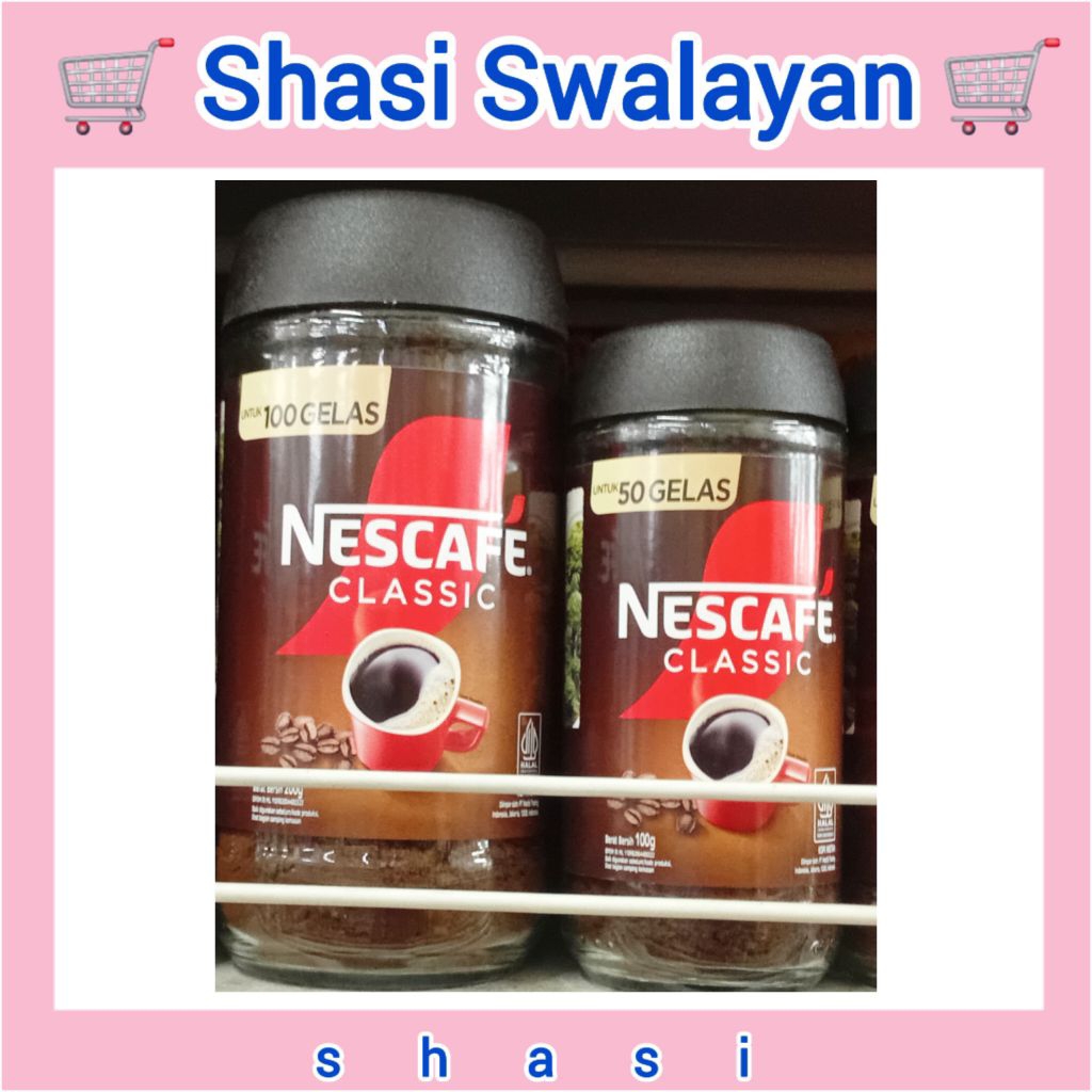 

NESCAFE Classic Botol Kaca 100gr / 200gr - Kopi