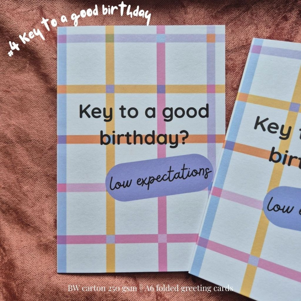 

Whimsicards Kartu Ucapan Ulang Tahun #4 Key to a good birthday - Birthday Greetings Card