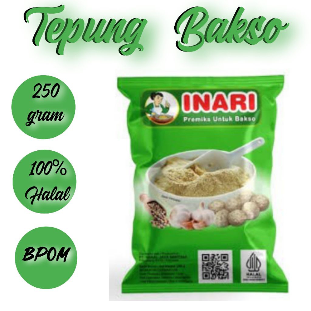 

Tepung bakso inari 250gram untuk 1kg daging