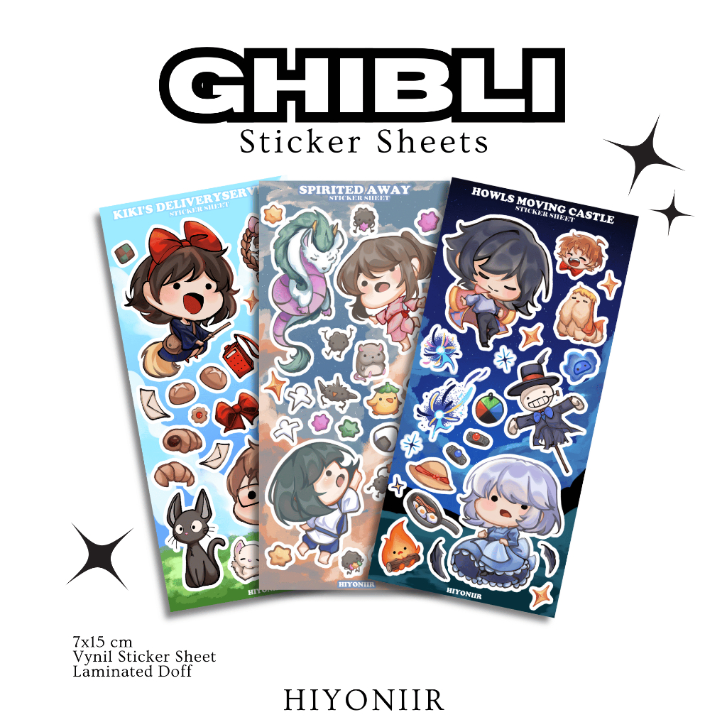 

[Hiyoniir] Studio Ghibli Sticker Sheet