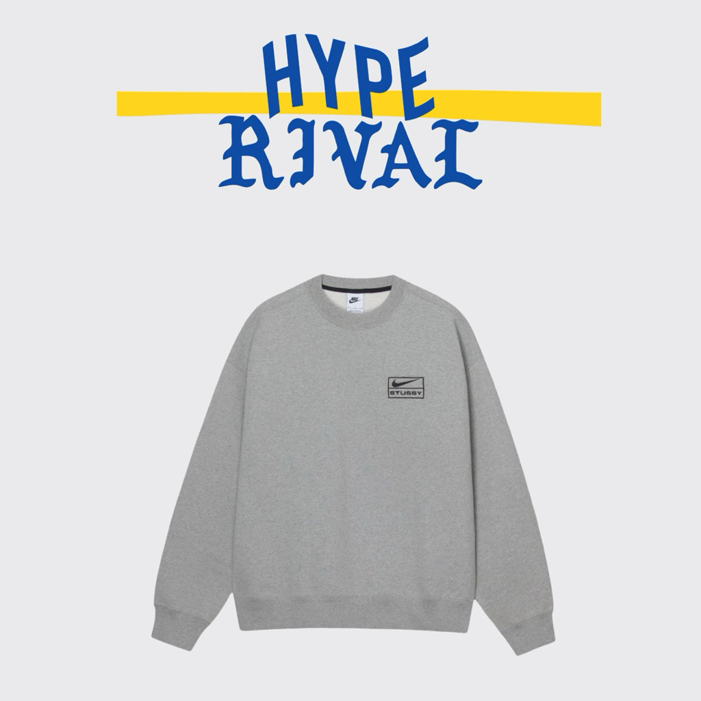Nike x Stussy Crewneck Grey (100% Original)