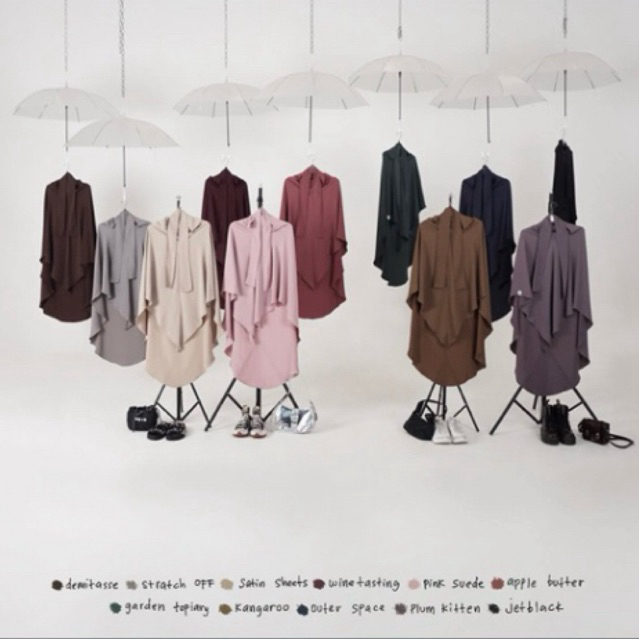 Assyabiya Official - Sofni New With Tag French Khimar FK Zet Series Classy Abaya Hazelnut Artsy Bagg