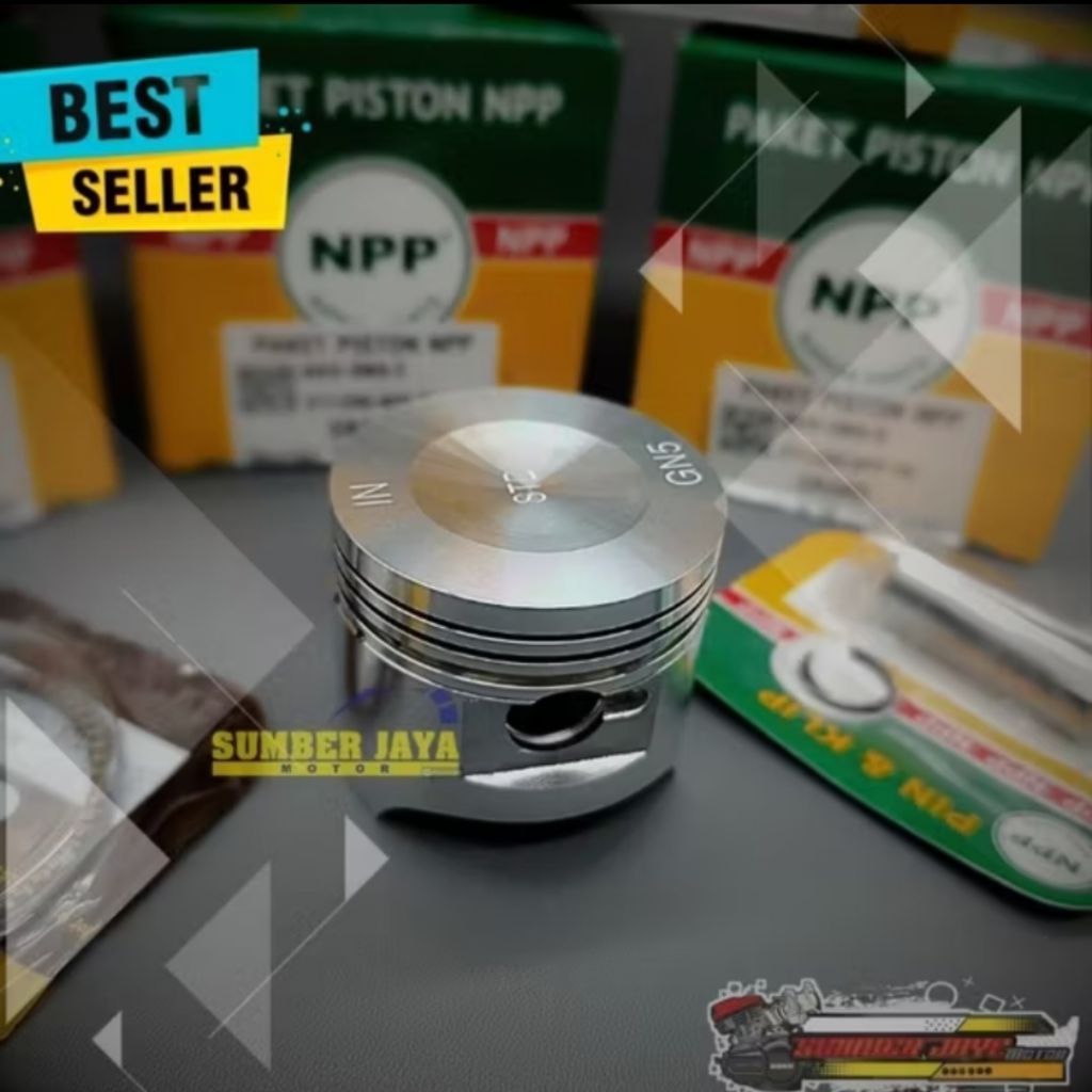 piston kit npp seher grend grand supra x lama prima OS 0,50_(50) BERKUALITAS DAN AWET ORIGINAL NPP