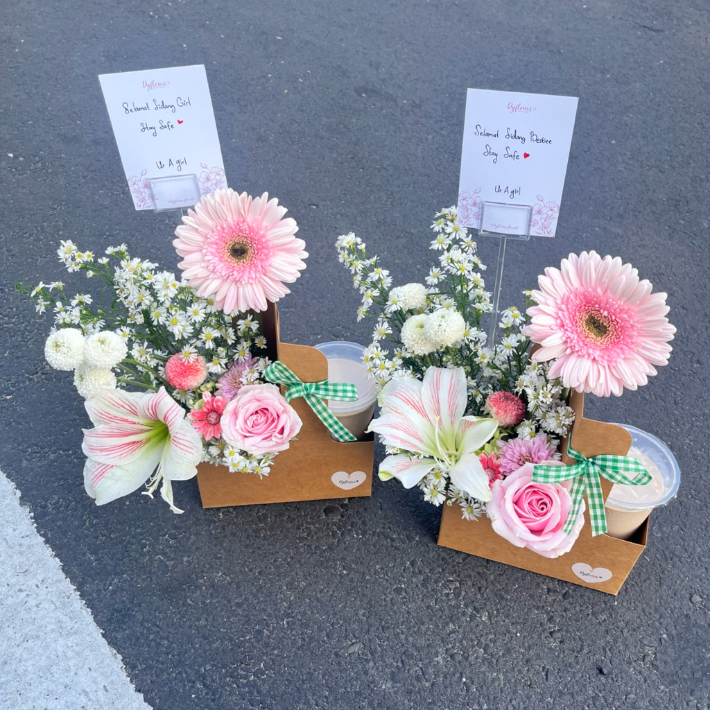 

(KHUSUS JOGJA) Flowers Coffe Box/ Package Bunga Coffe