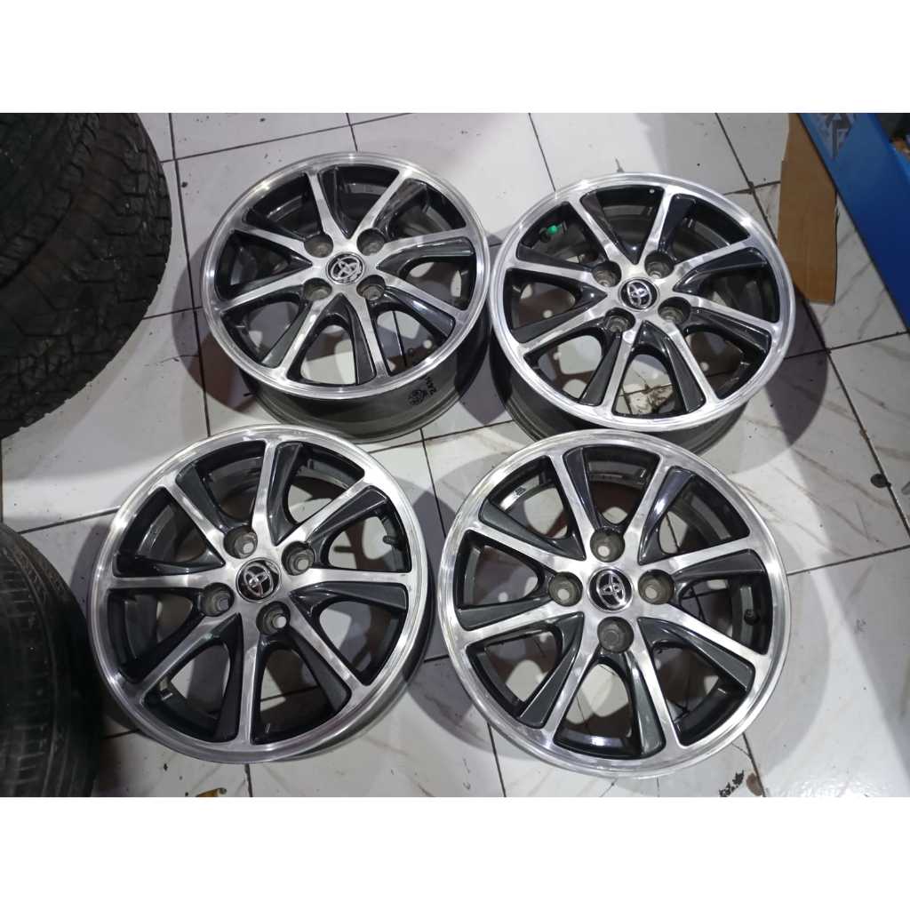 VELG MOBIL ORI STD CALYA RING 14 LEBAR 5 LUBANG BAUT PCD 4X100 PELEK