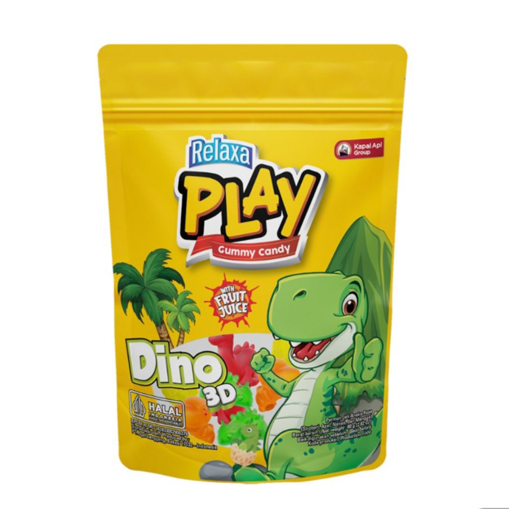

Relaxa Play Permen Gummy Dino 80gr