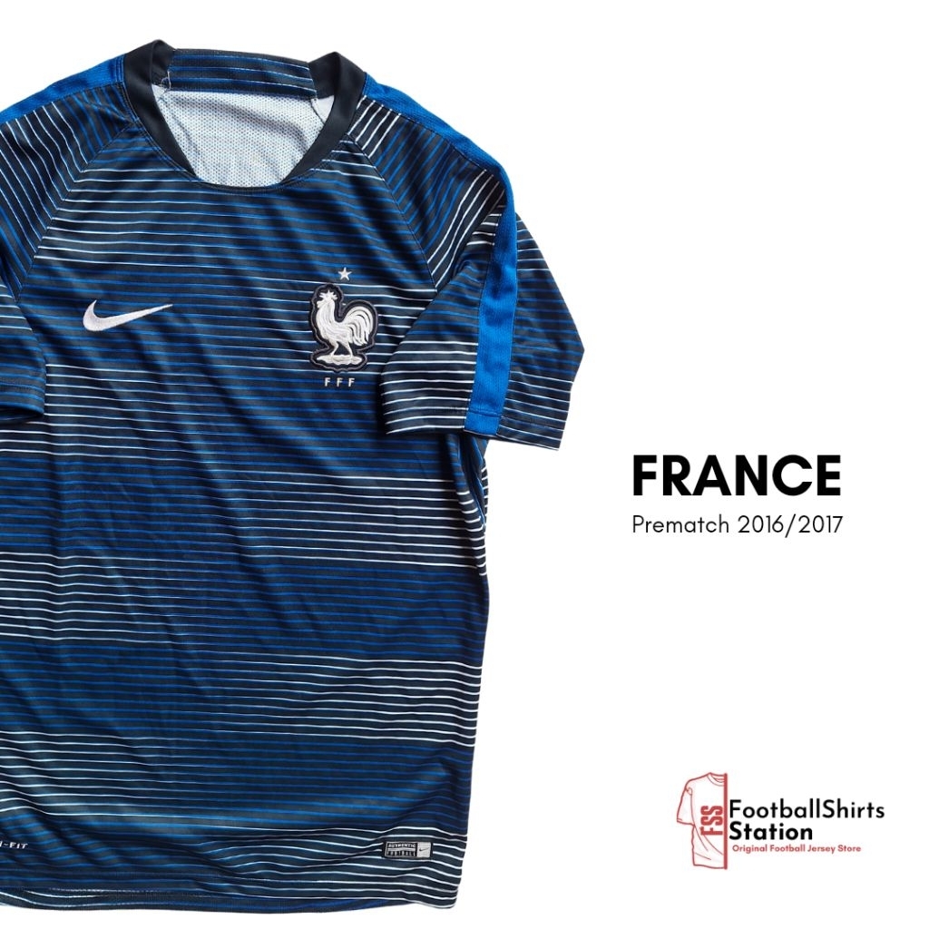 Jersey France Prancis Prematch 2016/2017 Size M Original