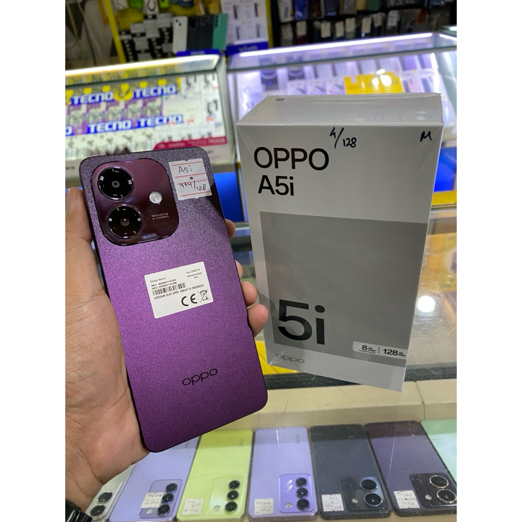 SECOND OPPO A5i 4+4/128 100% GARANSI RESMI OPPO INDONESIA
