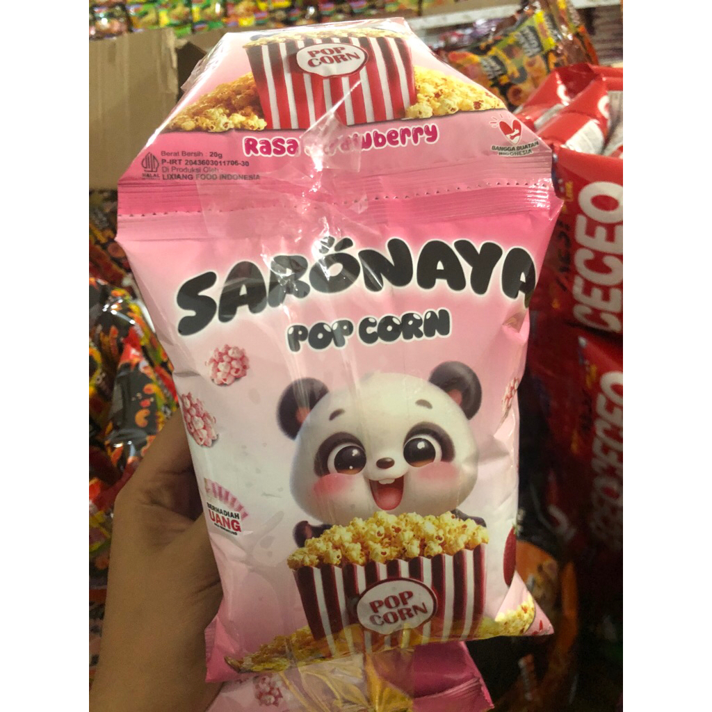 

SNACK POP CORN VIRAL BERHADIAH SARONAYA BEST SELLER 1 rtg isi 10pcs