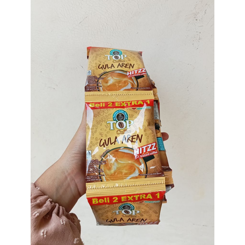 

(1renceng) TOP Coffee Gula Aren 3in1 [Beli 2 Gratis 1]