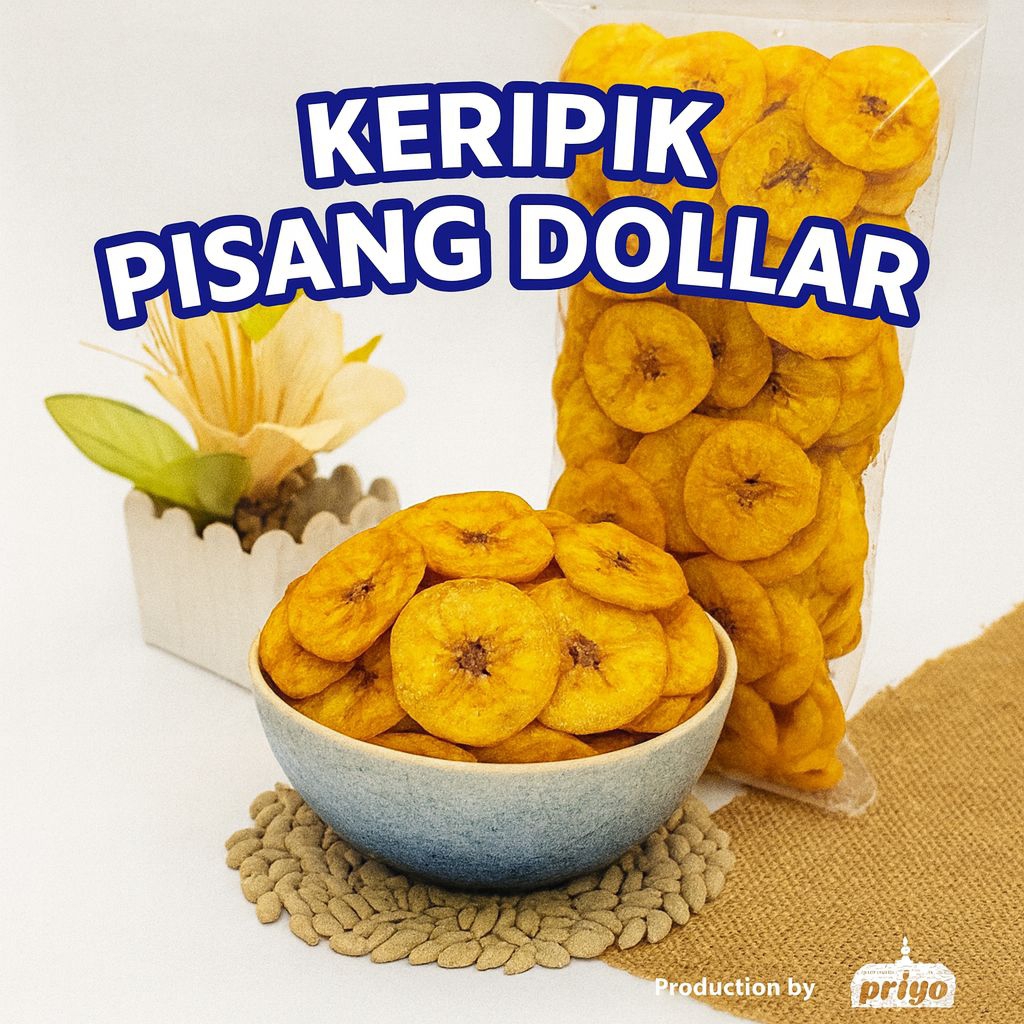 

Keripik Pisang Dollar Renyah Manis – Snack Khas Magelang | Priyo Snack Borobudur HALAL