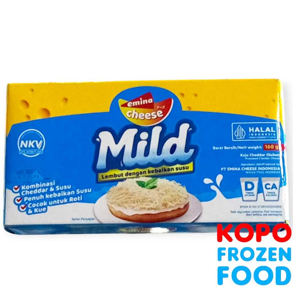 Emina Mild Cheese 160 Gram - Keju Emina Mild