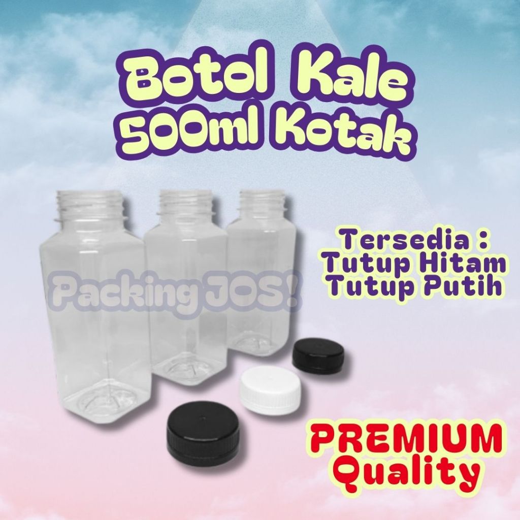 Botol Kale KOTAK 500 ml / Botol KICK 500ml / Botol Plastik Kale Kemasan 500ml
