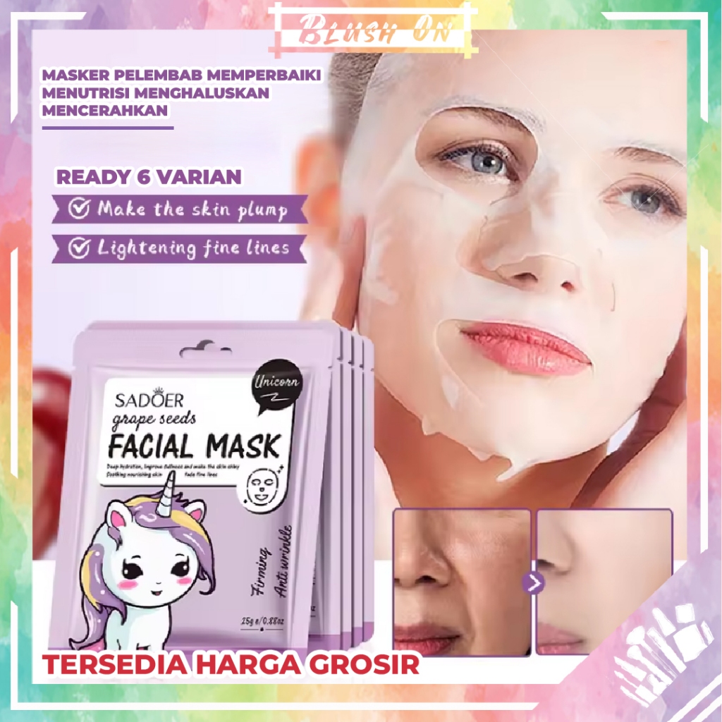 New Sheet Mask 108 Sadoer Animal Essense Perawatan Wajah