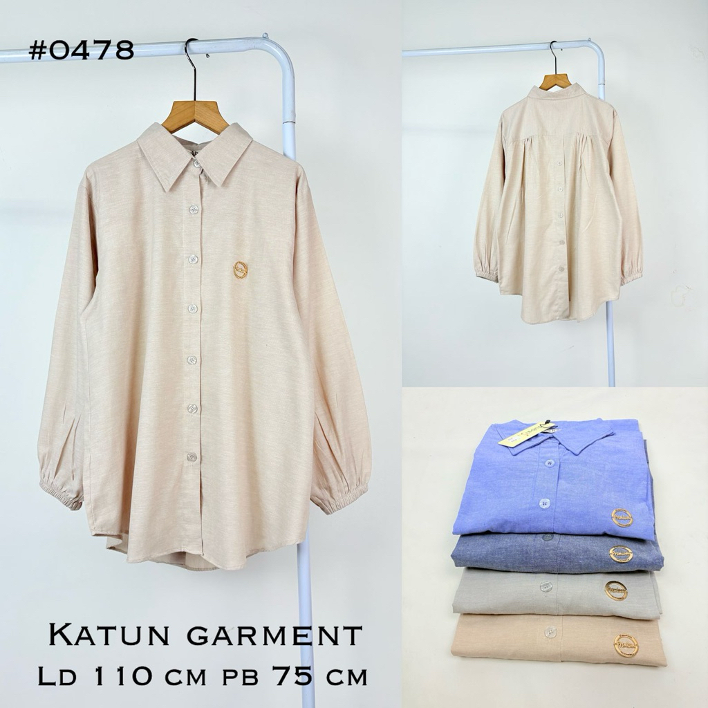 SASEN Basic - Kemeja Katun Garment by Dubai / Kemeja Wanita