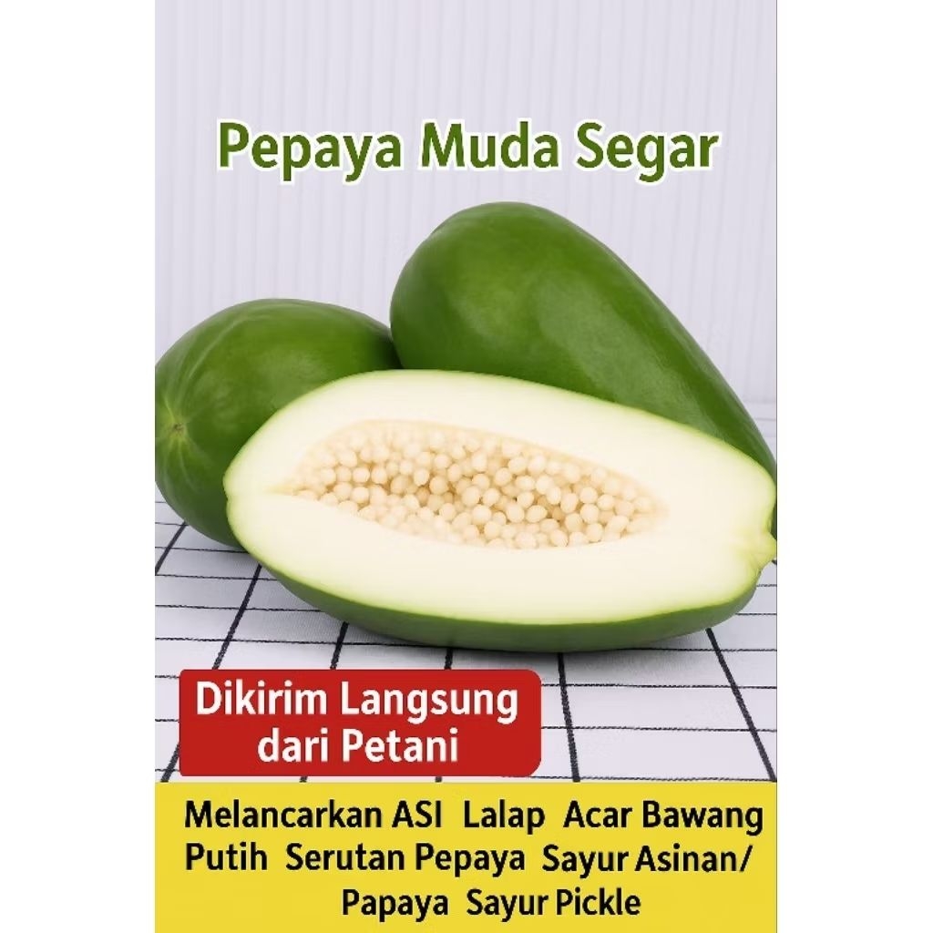 

Pepaya Muda Segar | Cocok untuk Oseng & Gulai | Sayur Pepaya 1 KG