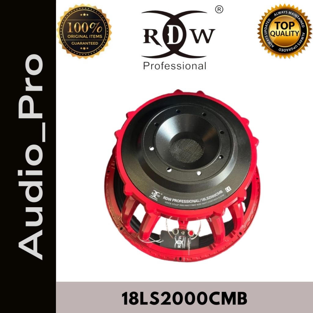 Speaker Component RDW 18LS2000CBM / 18LS2000 CARBON / 18LS2000 CMB 18inch Woofer