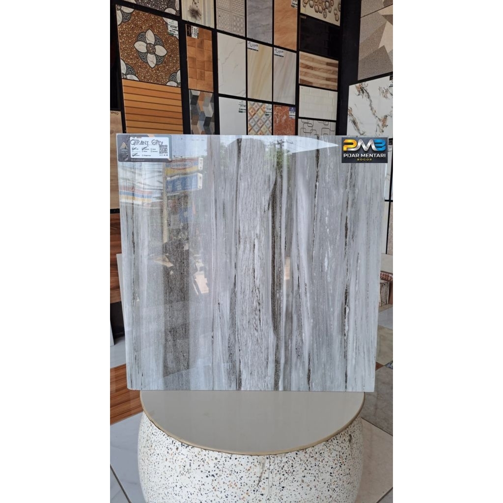 geranit lantai glosy 60x60 girany grey