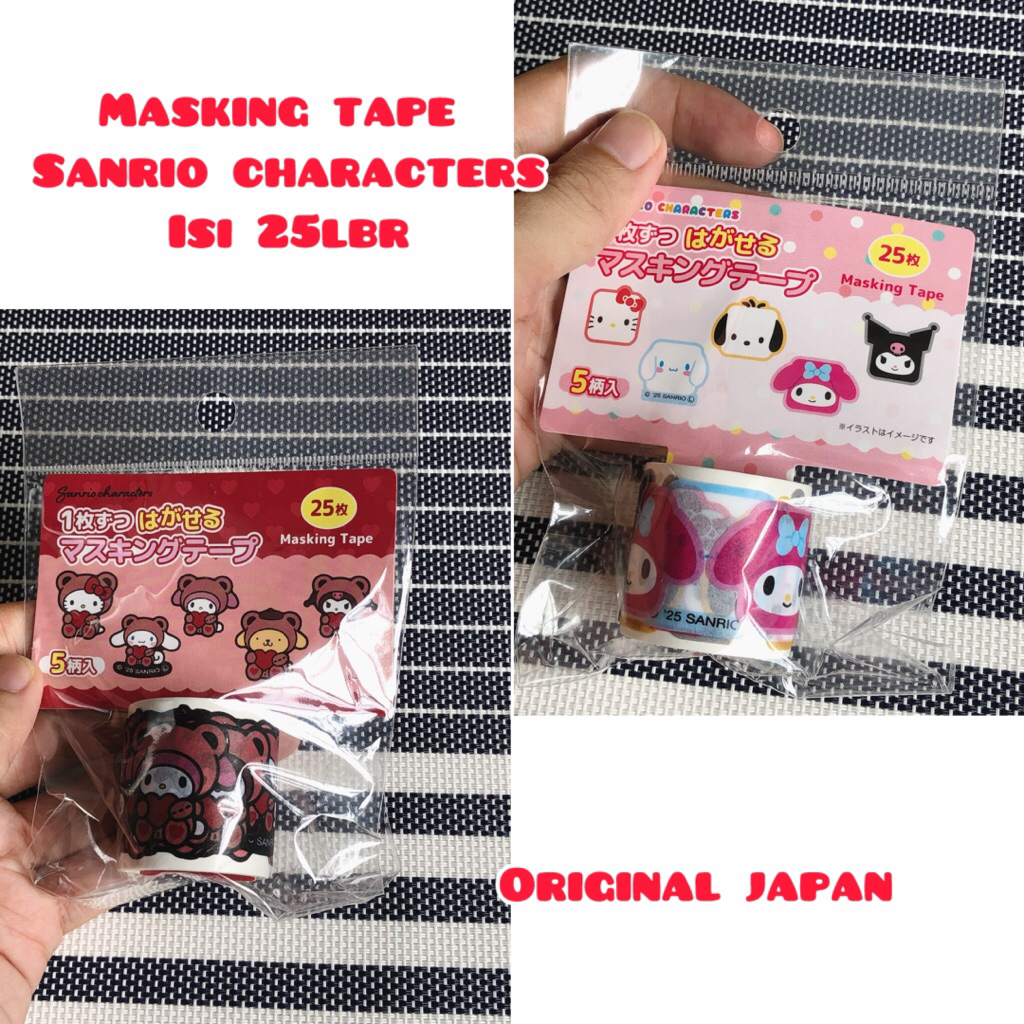 masking tape washi tape stiker sanrio characters original