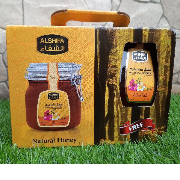 

Al Shifa Natural Honey 1 Kg Free 250 Gr | Madu Al Shifa Paket 1 Kg free 250 Gr | Al Shifa 1 Kg+250 Gr | Halal