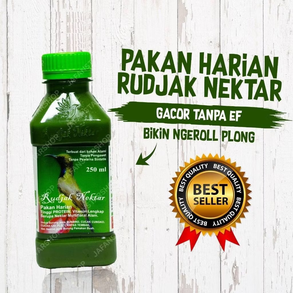 Rudjak Nektar 250ml ( Pakan Harian Burung ) ORiGINAL asli