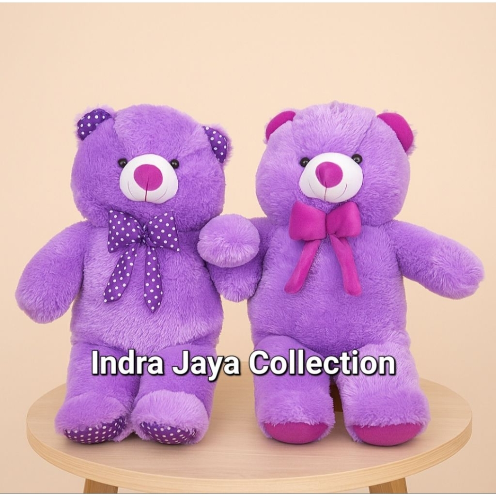 0Boneka Beruang UNGU Teddybear Ungu 1 meter Besar