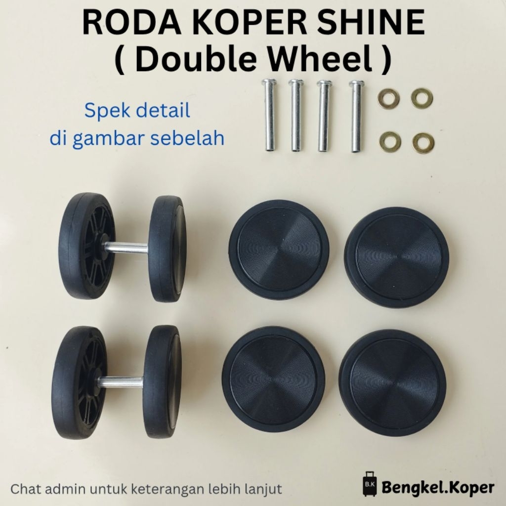 RODA KOPER PENGGANTI / UNIVERSAL DOUBLE WHEEL / REPARASI RODA KOPER / RODA KOPER