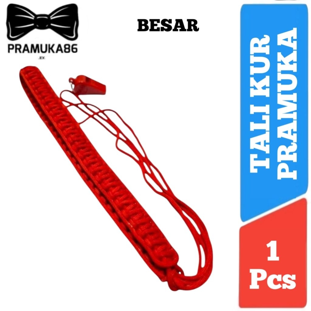 Talikur Pramuka + Pluit PENGGALANG / Tali Peluit Pramuka  / Tali Pluit Pramuka Besar & Tanggung / Ta