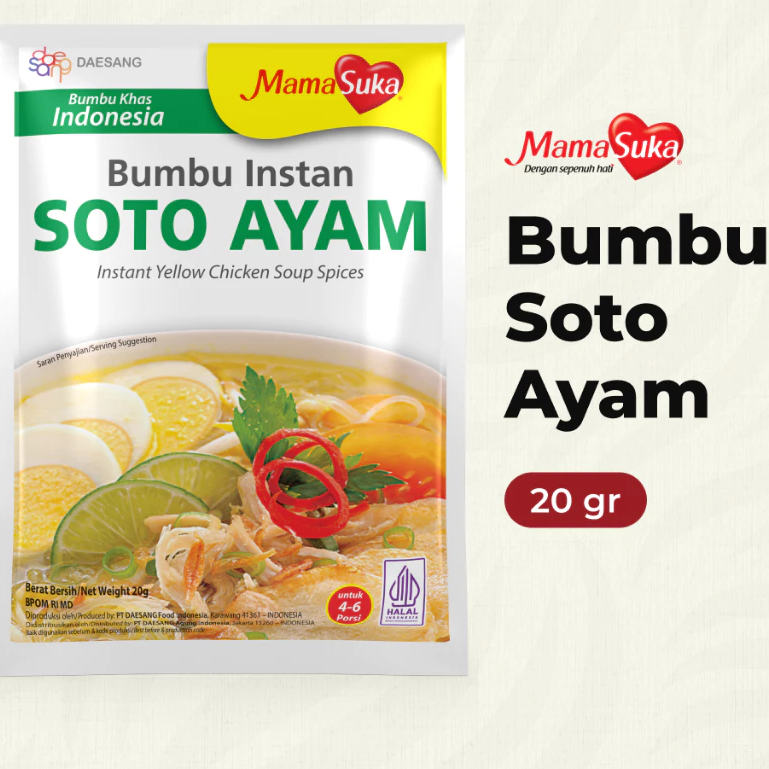 

MamaSuka - Bumbu Soto Ayam 20 gr (1pcs)