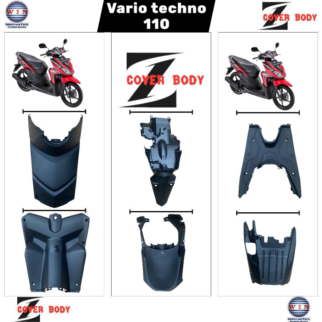ORIGINAL WIN full body kasar vario 110 techno