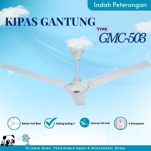 KIPAS ANGIN GANTUNG/KIPAS ANGIN PLAVON GMC-503/KIPAS BALING-BALING