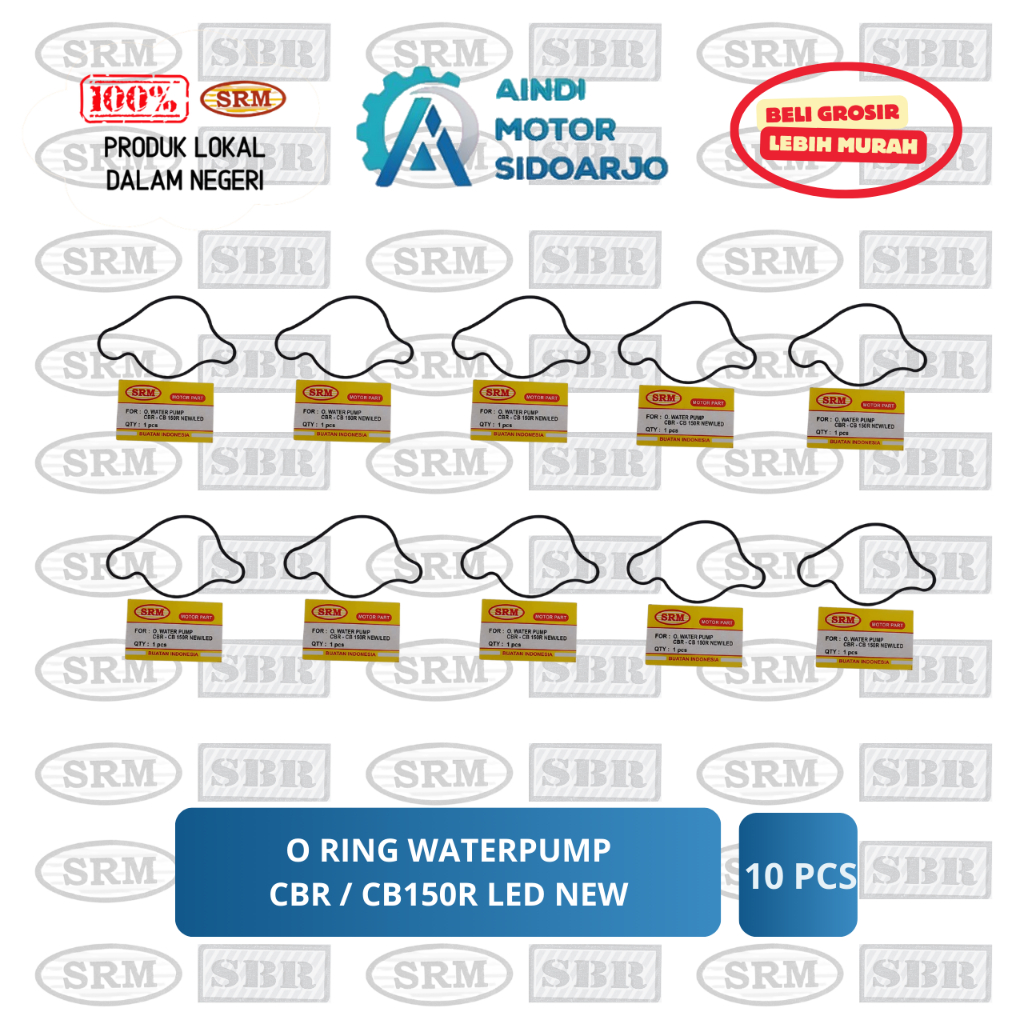 O Ring Water Pomp CB 150 R LED (ISI 10) - Oring Karet Gasket Tutup Waterpump CBR K45 CB 150R K15 CS1
