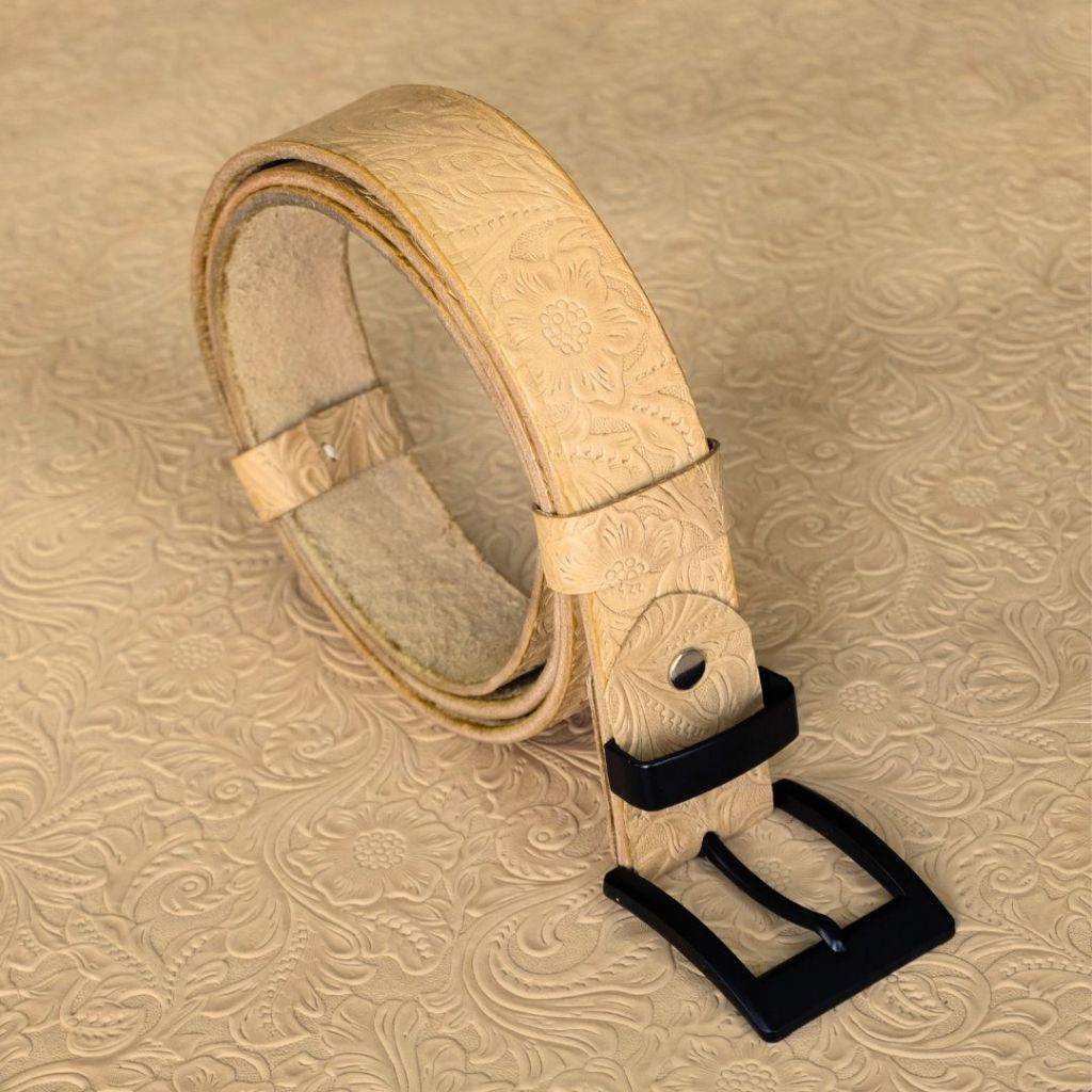 Novue Leather Goods Leather Belt (Tanpa Jahitan) - Sabuk Kulit Sapi Asli Pria /Gesper Kulit Pria/Sab