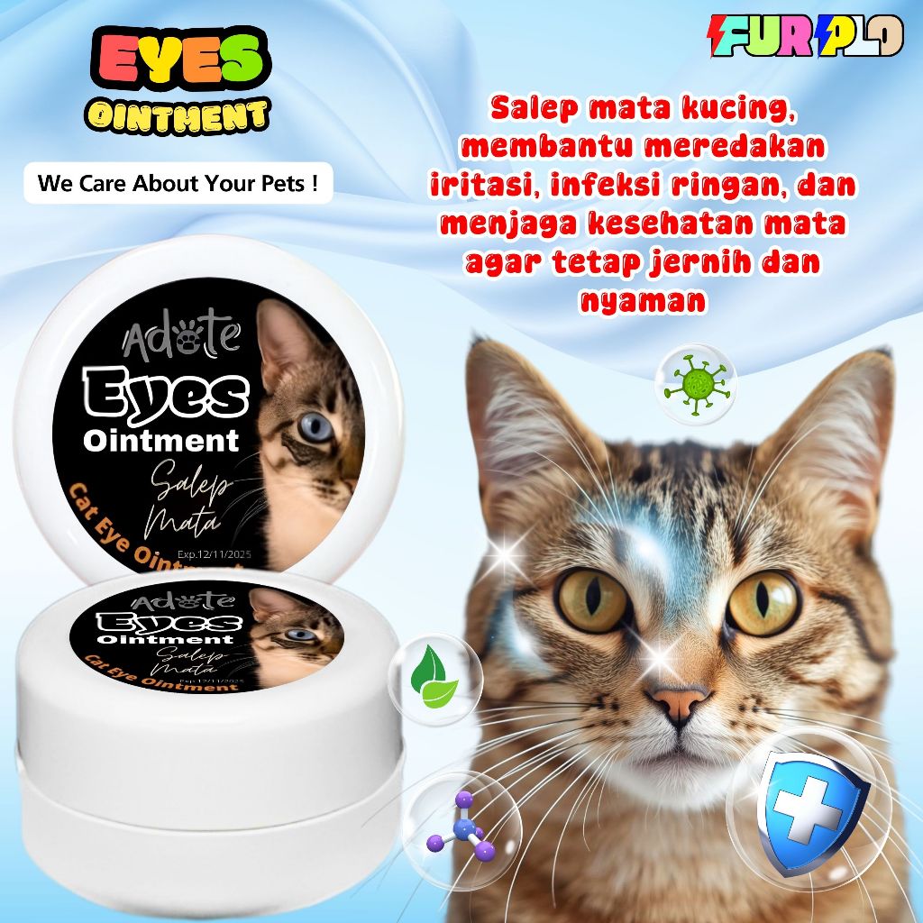 Salep Cats Adote Obat Mata Kucing  Kitten dan Adult Salep Mata Kucing Ampuh FURPLO