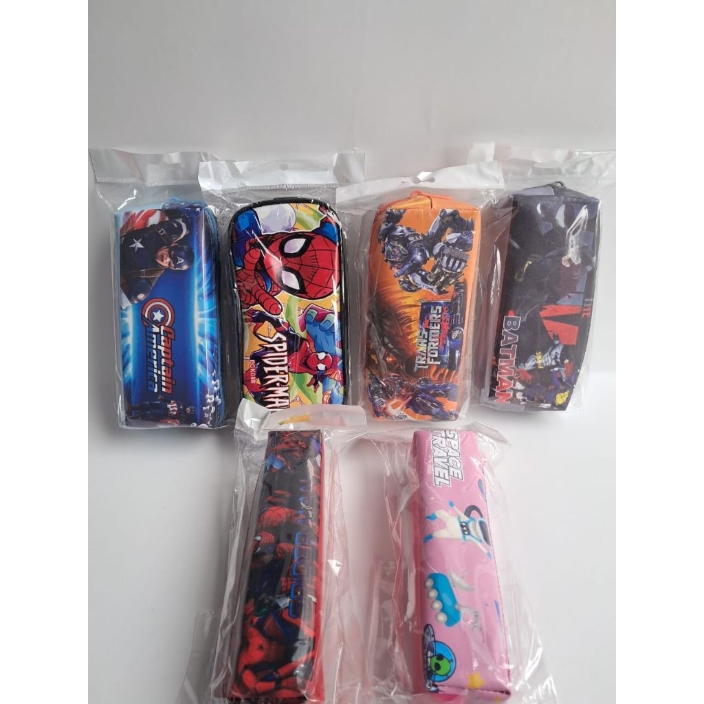 Tempat kotak pensil karakter anak anak cewe dan cowo