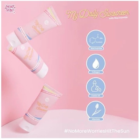 My Daily SUNSCREEN with Niacinamide | Sunscreen Hydra Gel untuk berjerawat OhMySkin
