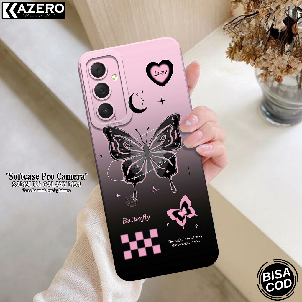 Kesing Samsung Galaxy M54 Fashion Case Aesthetic Softcase Samsung Galaxy M54 Silikon Pro Camera Casi