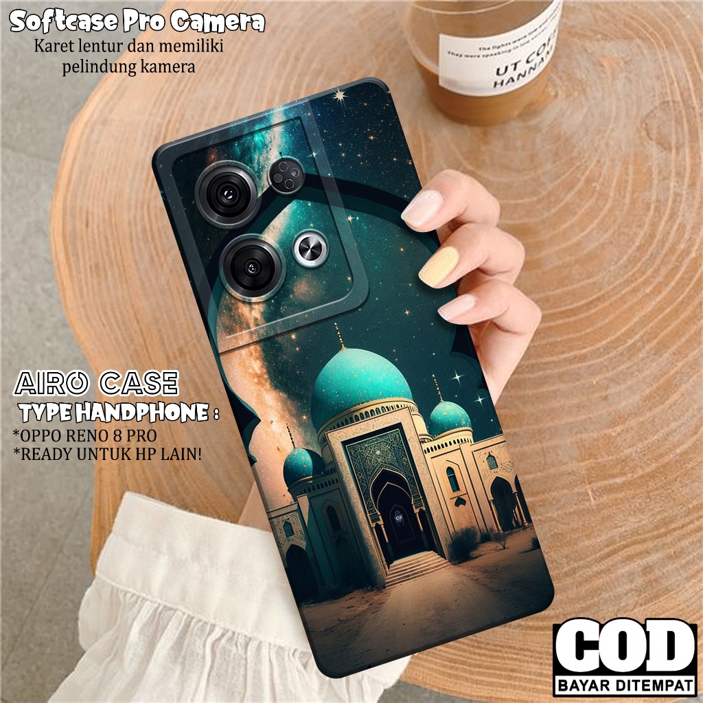 Case Oppo Reno 8 pro Terbaru - Softcase Oppo Reno 8 pro - Fashion Case MASJID - Casing Oppo Reno 8 p