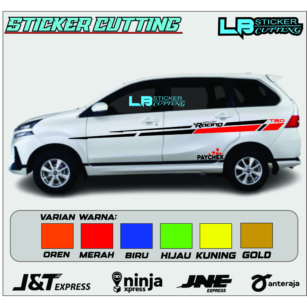 Stiker Cutting Mobil Xenia Stiker Variasi Bodi Samping Mobil Daihatsu Xenia