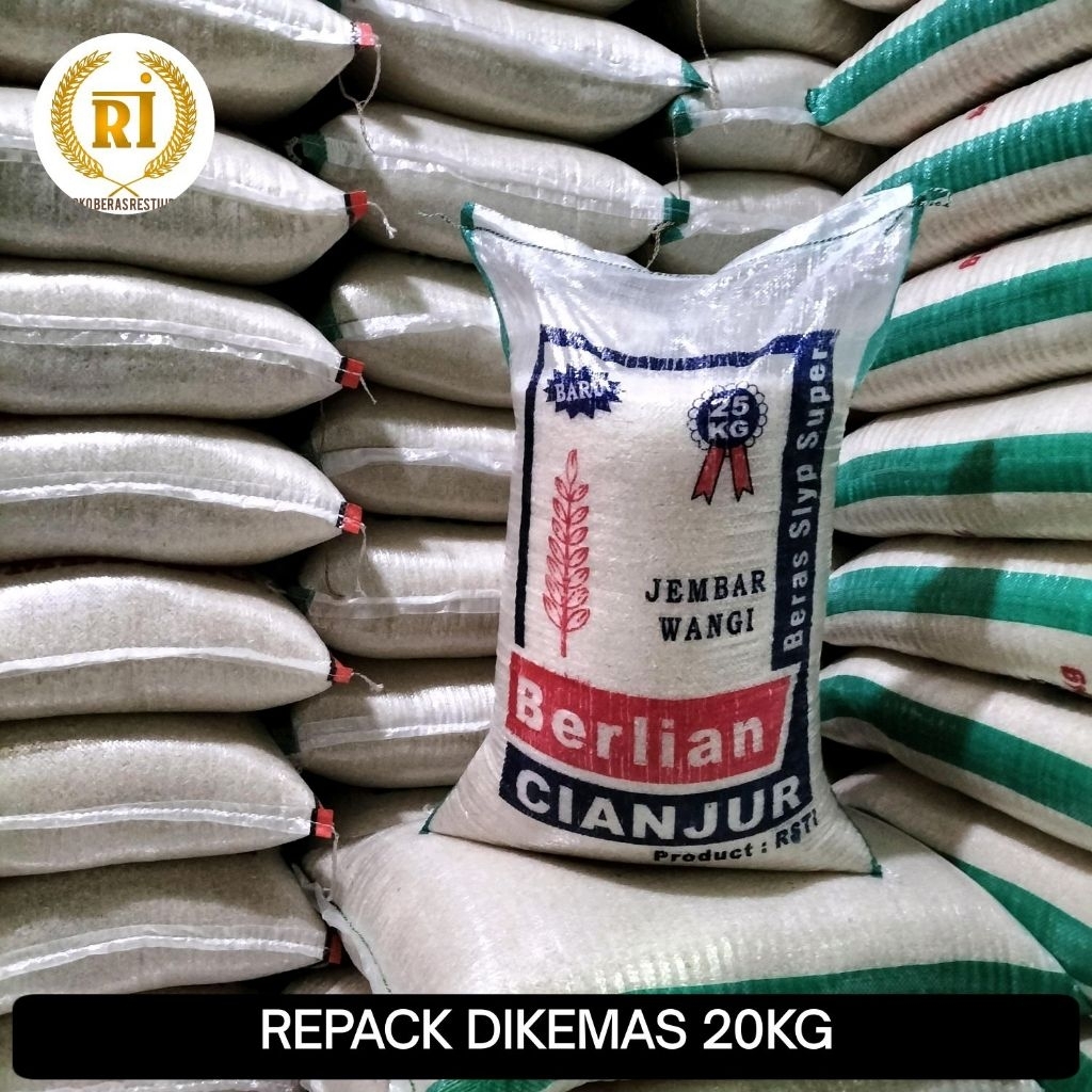 

Beras Jembar Wangi Pandan Wangi Cianjur Cap Berlian Dikemas 20Kg dan 10Kg