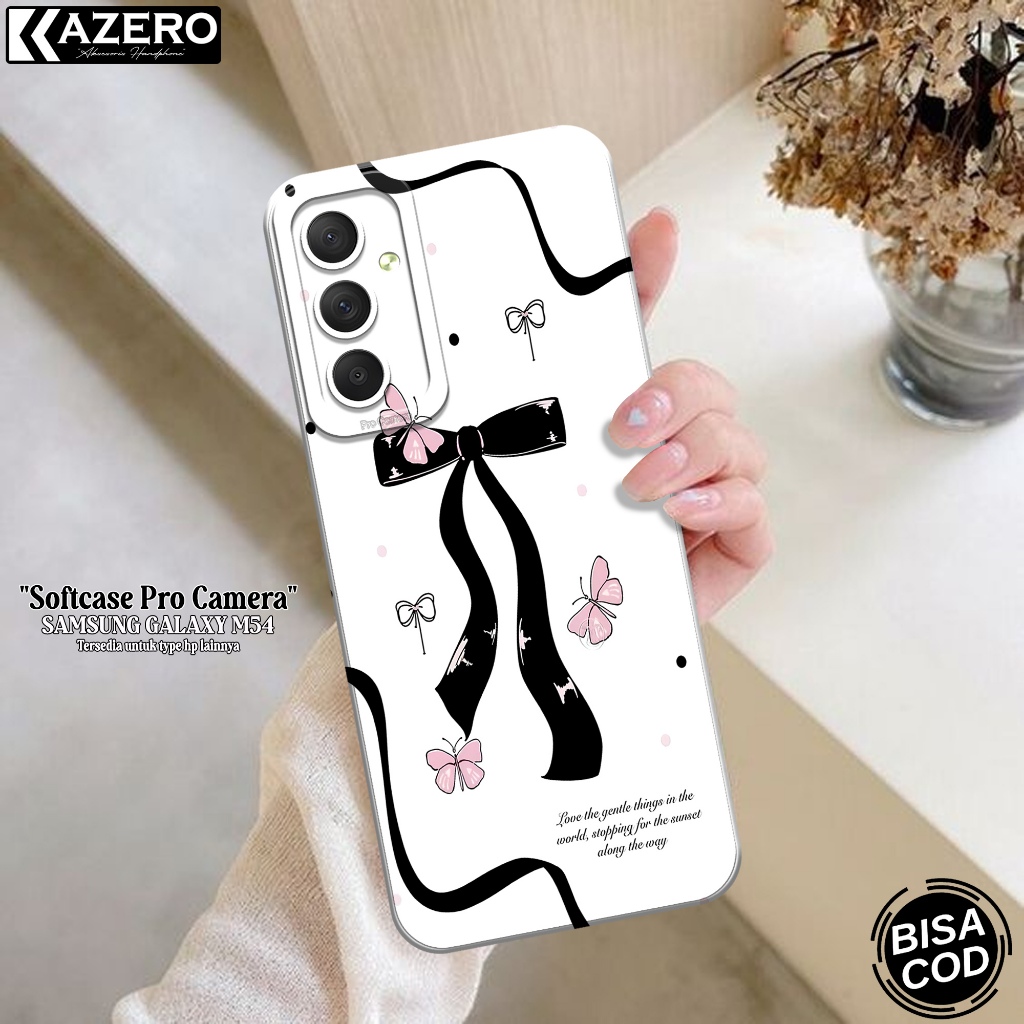 Kesing Samsung Galaxy M54 Fashion Case Aesthetic Softcase Samsung Galaxy M54 Silikon Pro Camera Casi