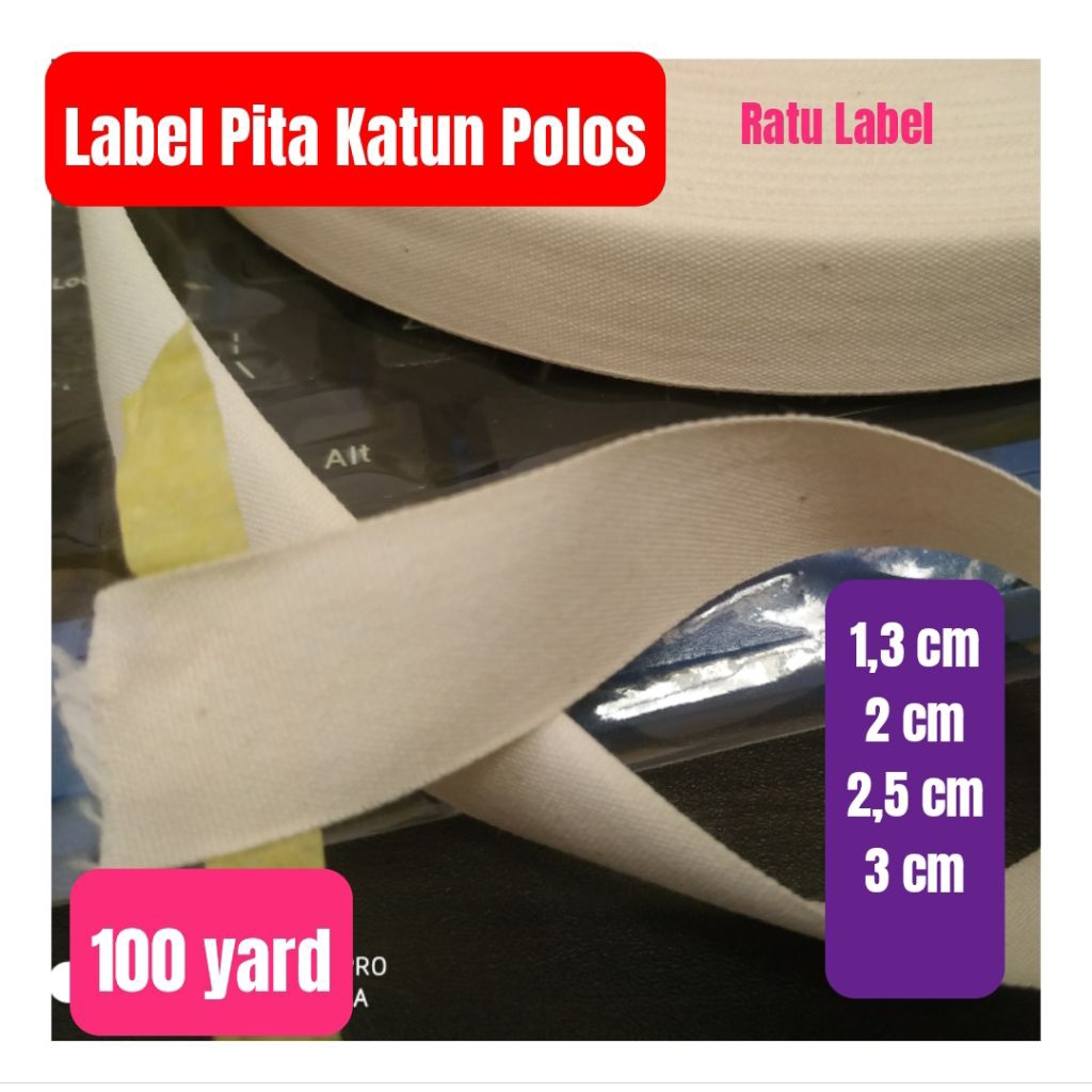 

Label Katun Pita Label Katun Premium Import