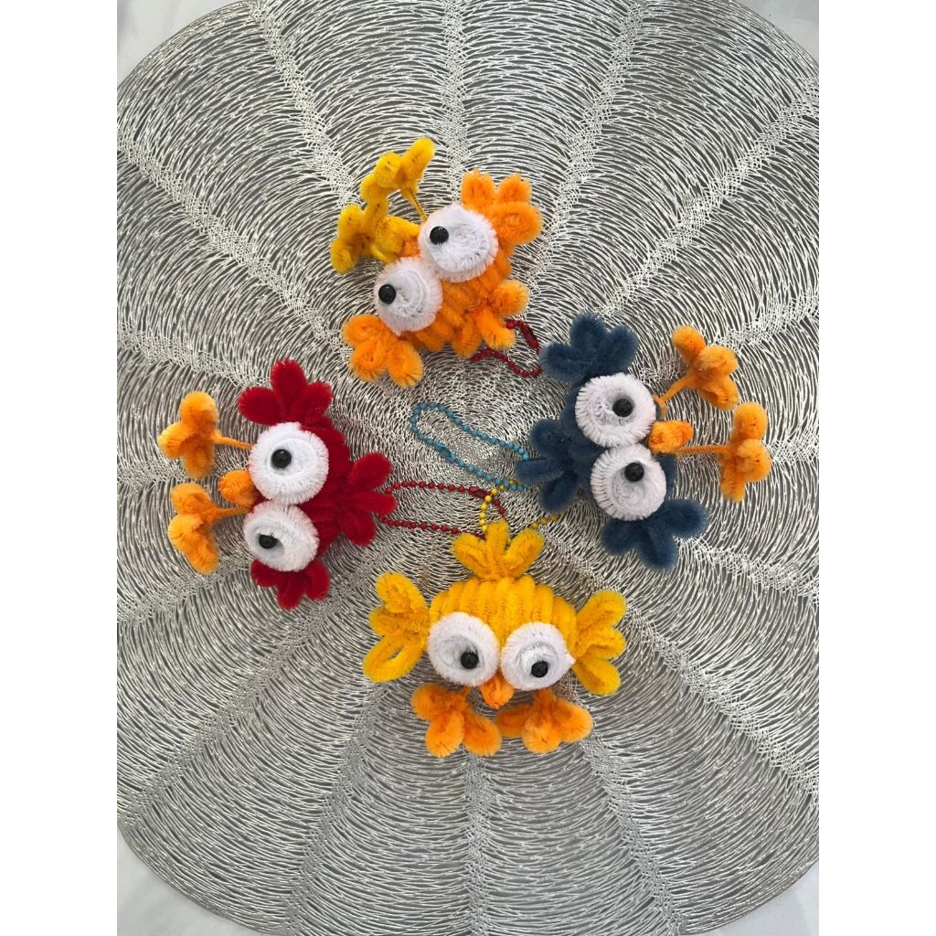 Angry Bird Keychain Gantungan Kunci Burung Lucu Aesthetic Ganci Strap Phone Pipe Cleaner Hand Made G