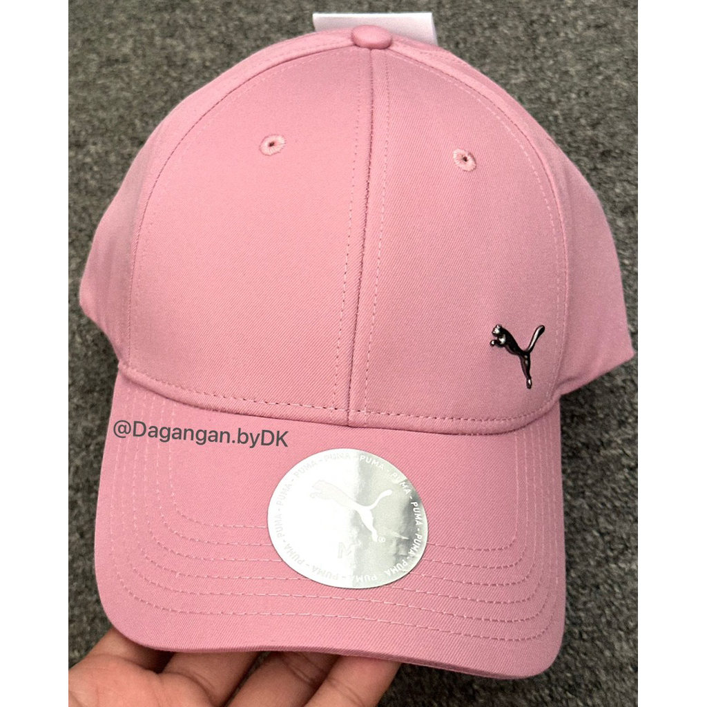 Topi Puma Metal Cap Logo Original 100% Pink Light