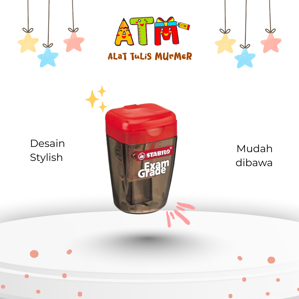 

Rautan/Sharpener/Peruncing Pensil/Stabilo Exam Grade Sharpener