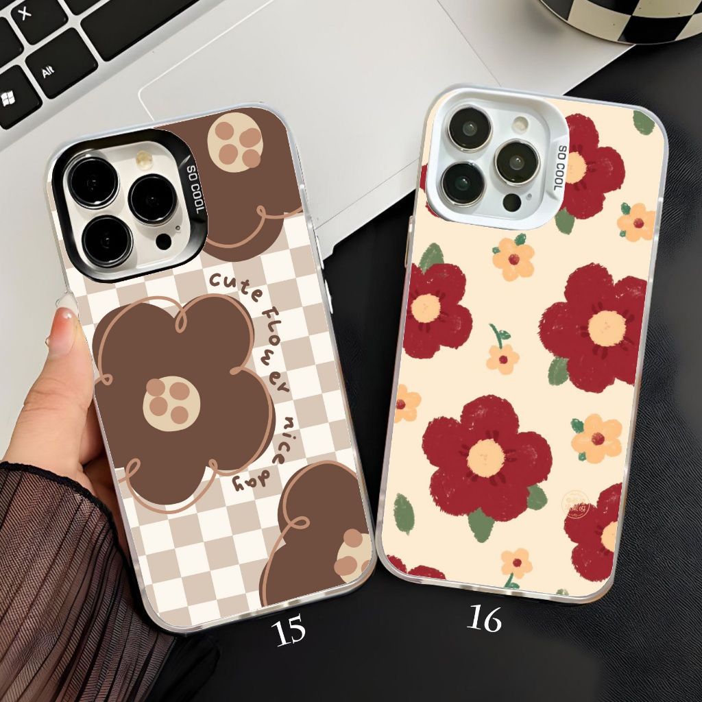 case bunga flower aesthetic imd hardcase premium pelindung phonsel oppo a585g a58 4g a784g a785g a60